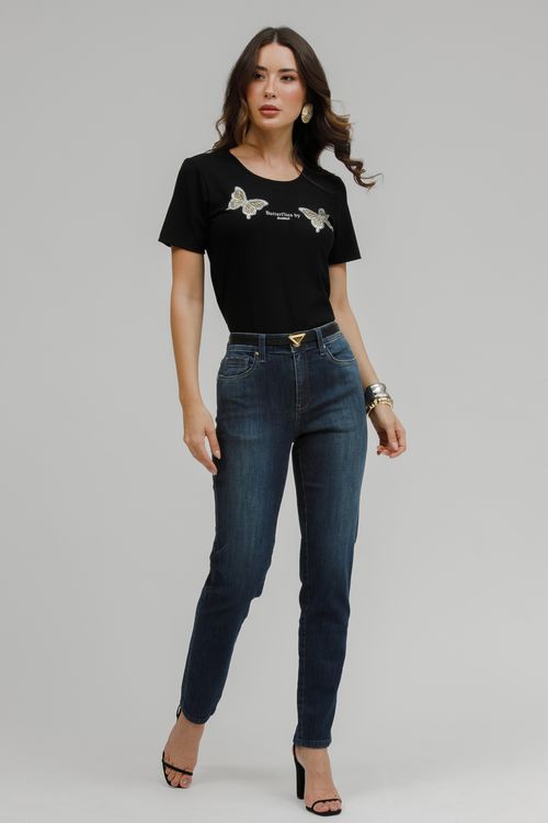 Blusa Malha Tricot Borboletas