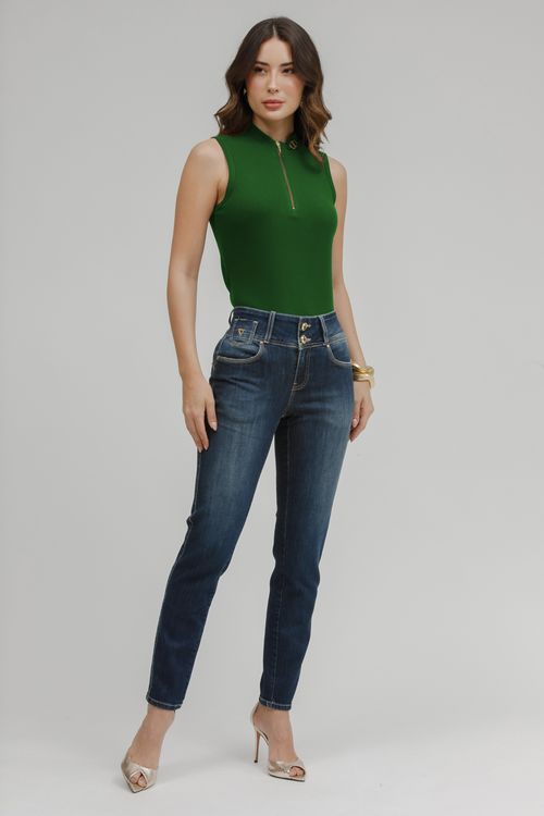 Regata Malha Tricot Com Zíper