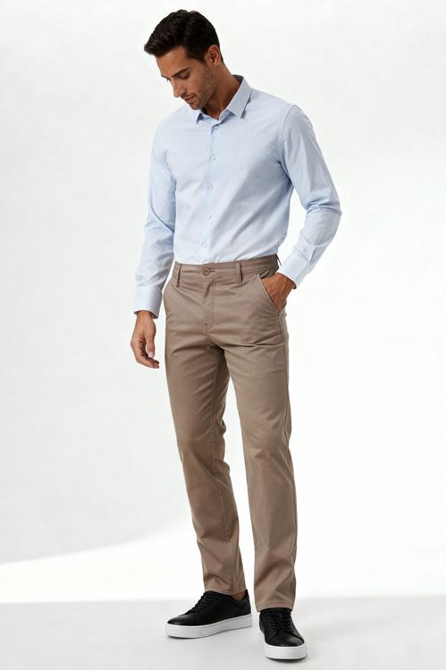 Camisa Masculina Slim Fit Manga Longa