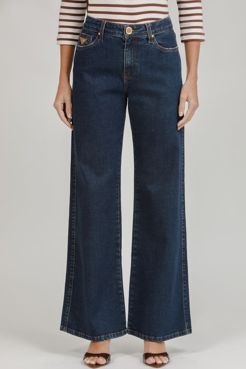Calça Feminina Jeans Wide Leg