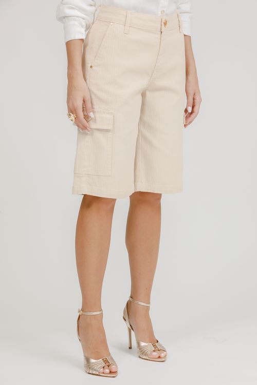Bermuda Feminina Sarja Jorts Cargo