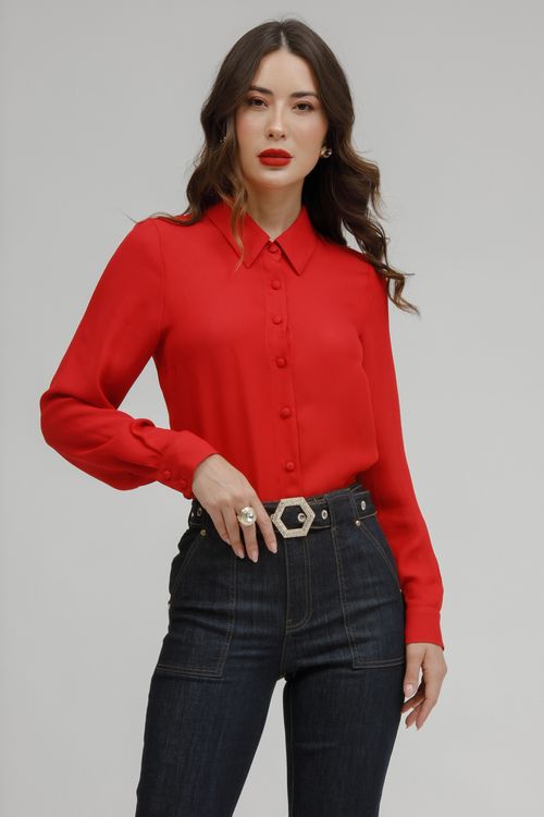 Camisa Feminina Crepe Viscose