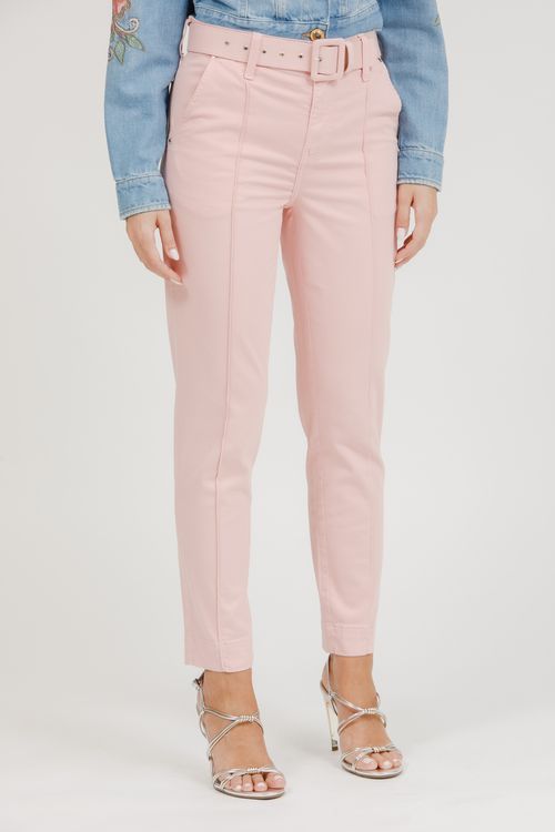 Calça Feminina Sarja Luciana Skinny Com Cinto