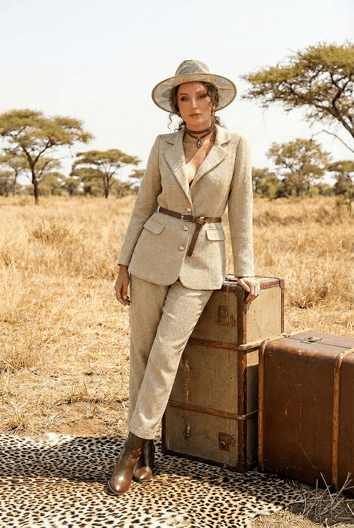 Blazer Alfaiataria Tweed Forrado