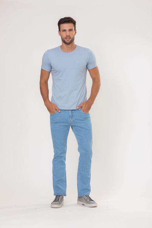 Calça Masculina Jeans Básica Anatômica - Jeans Claro