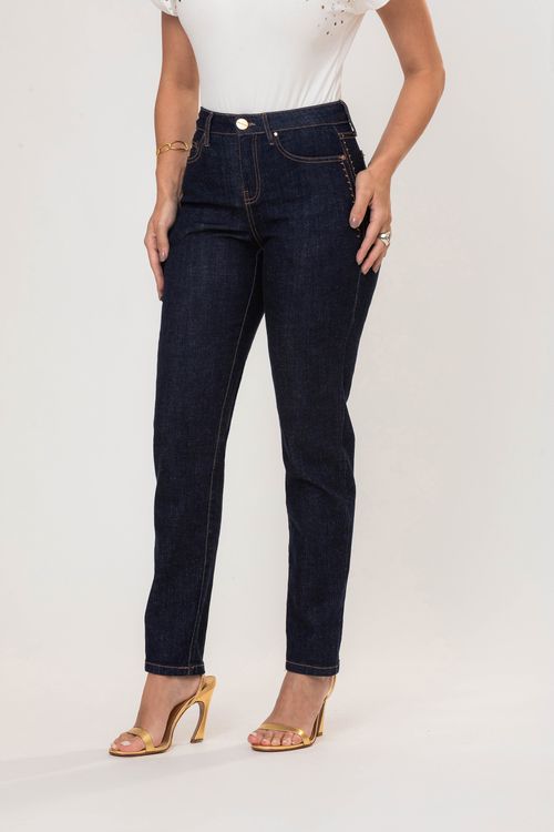 Calça Feminina Jeans Sofia Skinny - Jeans Escuro